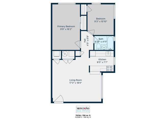 Foto del edificio - 2bd/1ba garden apartment; 706 sq.ft. $1450...