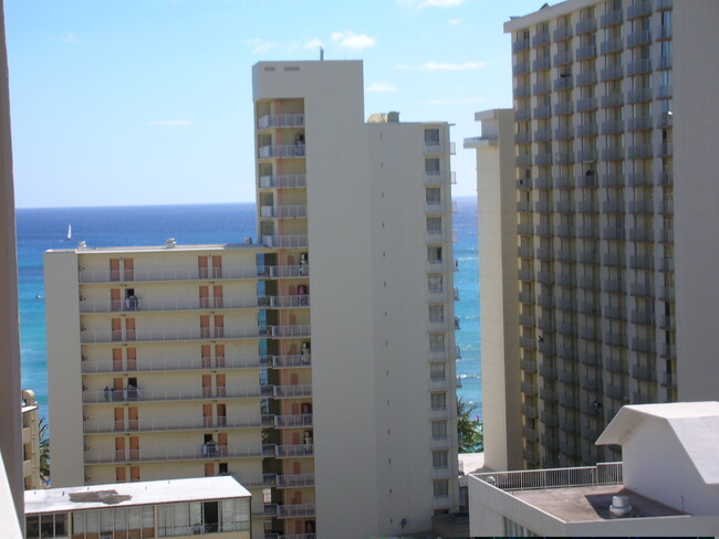 Makai view from bedroom side of lanai - 2575 Kuhio Ave