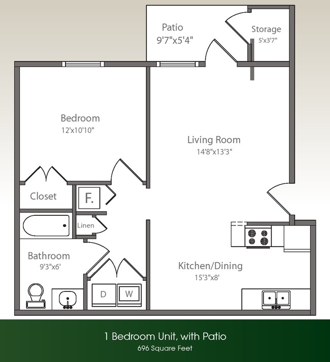 1 BR/ 1 BA Patio - Regency at Chandler Park