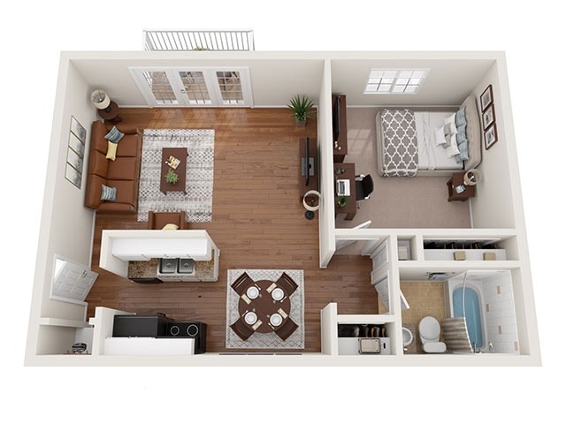 University Oaks – A1 Floor Plan