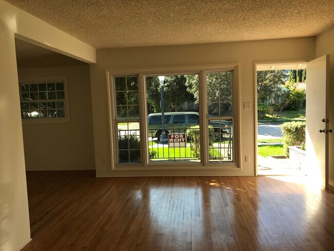 Living room view from fireplace - 3722 Lime Ave
