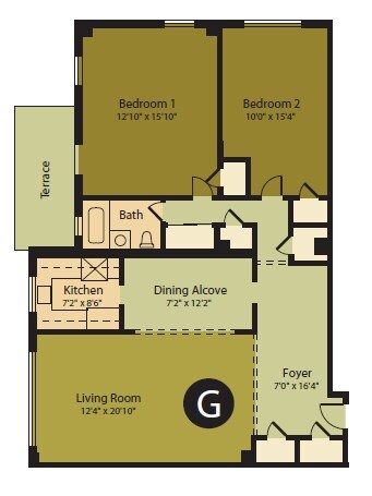 2HAB/2BA - Sussex Hall Apartments
