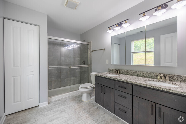 The Farm - Primary Bathroom 3BR, 2BA - 915SF - The Farm at Taylor Mill