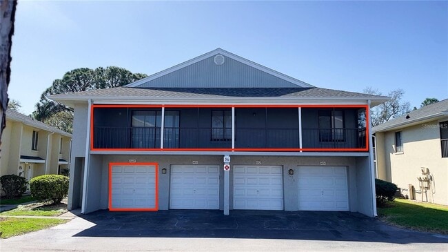 2nd Floor Large Balcony View and Bottom Left Garage Door - 4448 Pinebark Ave