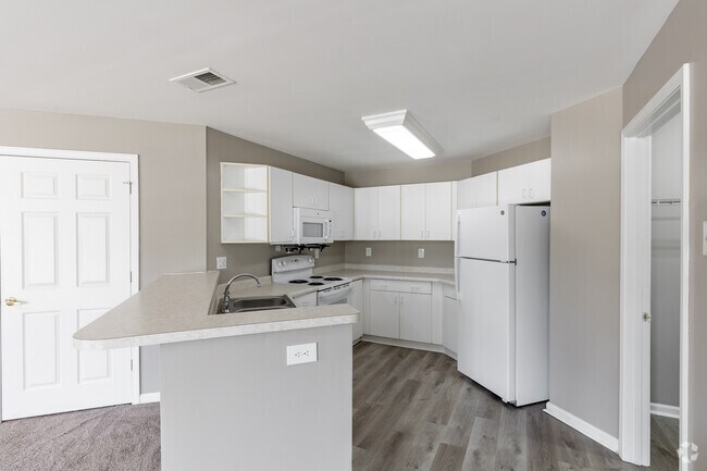 2HAB, 2BA - 1,220 pies cuadrados (Tipo F) - Cocina - The Mews Apartments
