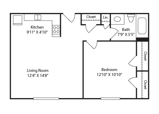 Plano de planta - Shakopee Village Apartments