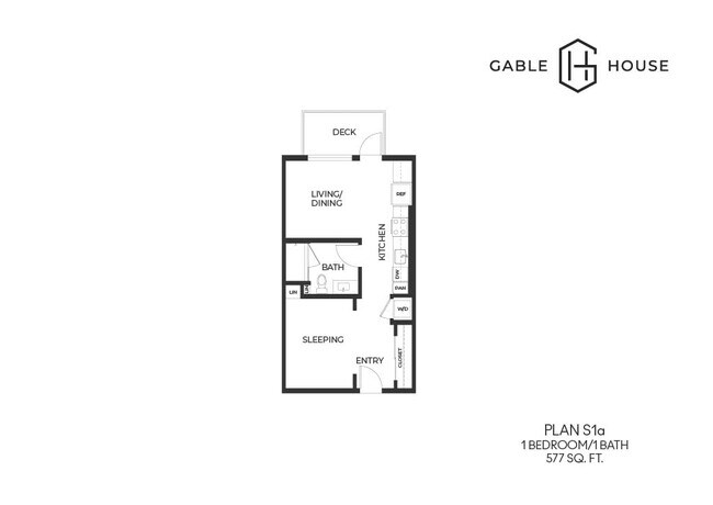 Plano de planta - Gable House Apartments