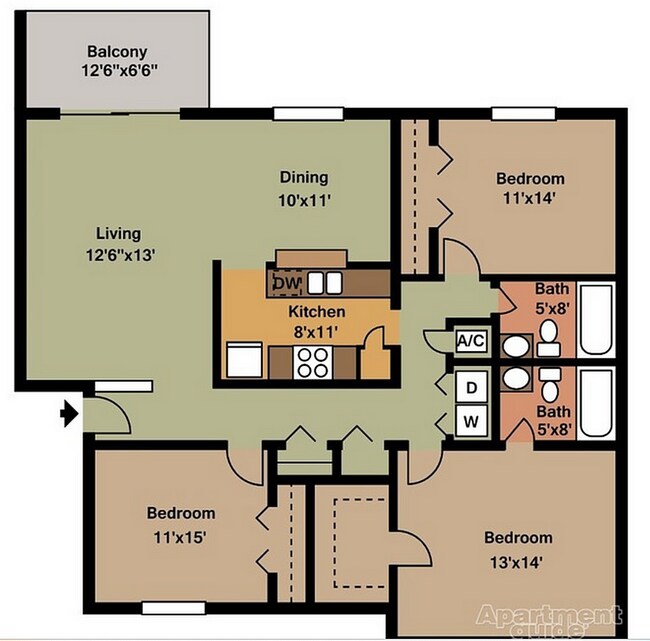 3 habitaciones - Eastwood Oaks