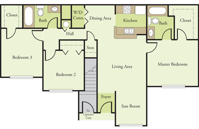 Plano de planta - Madison Chase Apartments