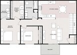 2 Bedroom 2 Bathroom - Upper