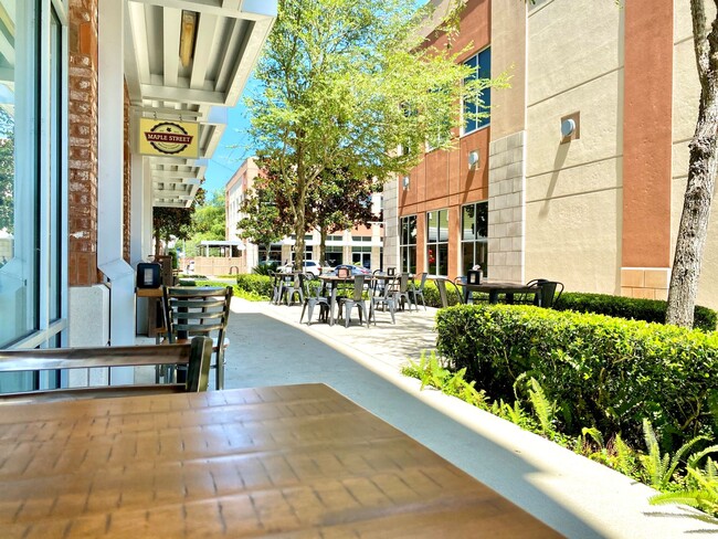 Tioga Town Center Outdoor Dining - Flats at Tioga Town Center