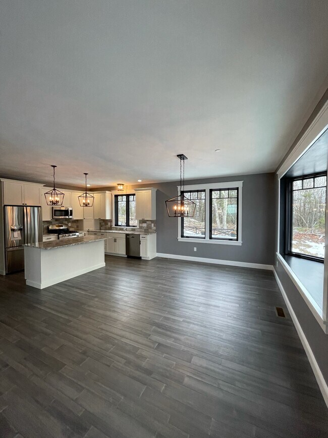 Kitchen/ DR view from LR - 30 Quimby Mountain Rd