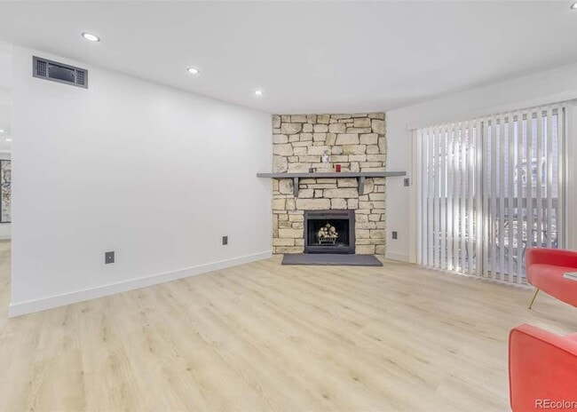 woood burning fireplace - 4400 S Quebec St Apartment