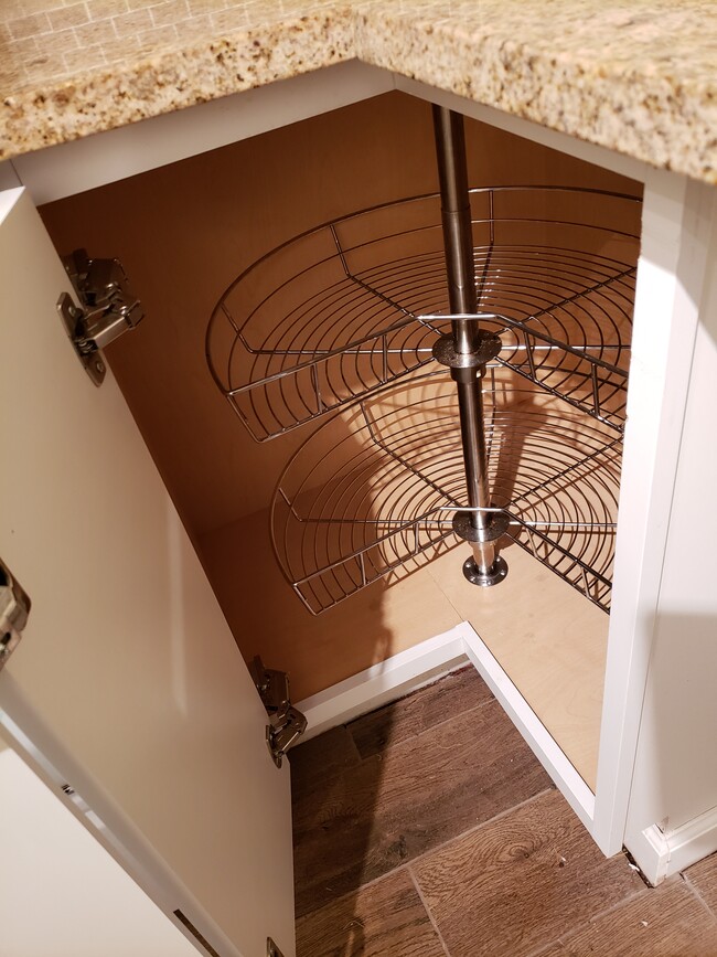 Built in rack for easy access - 233 Maple St