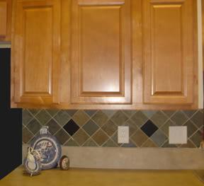 Granite and marble tile backsplash - 6111 Maggies Cir