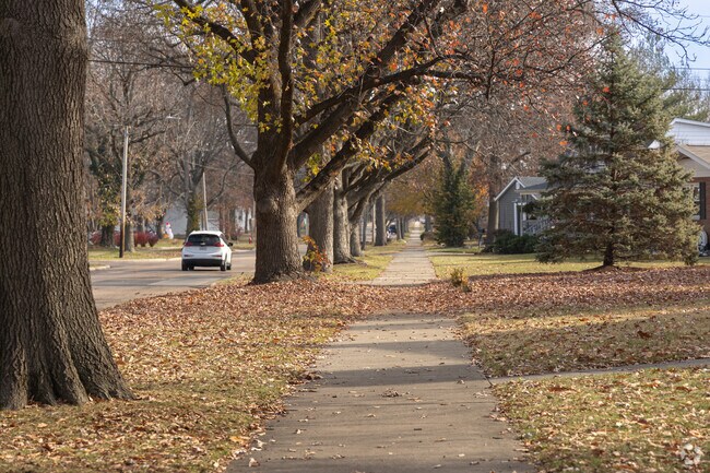 Highland has quiet streets and open sidewalks.