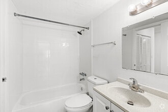2 BR, 1 BA - 725SF - Bathroom - Miami Shores Luxury Apartments