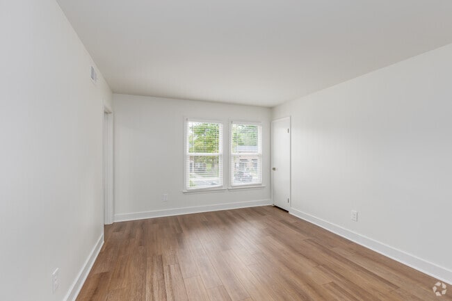 2BR, 1BA - 840SF - Living Room - District at Williamsburg