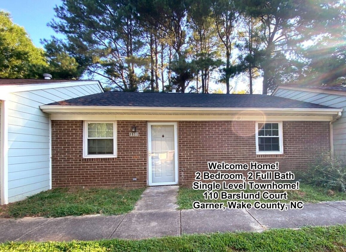 110 Barslund Ct, Garner, NC 27529 Townhome Rentals in Garner NC
