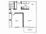 One Bedroom - Plan 11A