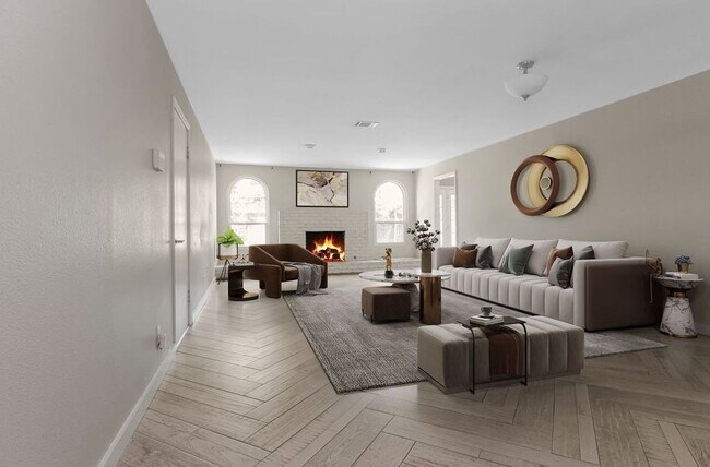 living room - virtual staging - 7934 Cedel Dr