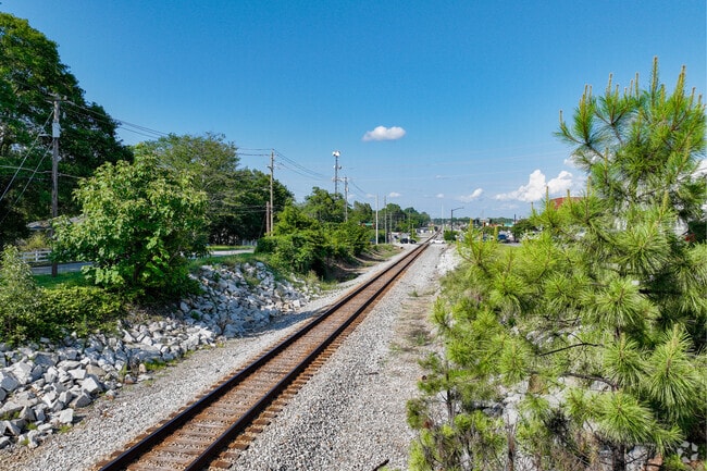 Railroads used early since the Lithia Springs development still run actively through the area.
