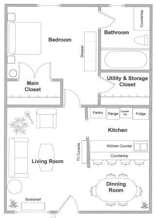 Plano de planta 2/1 - 6426 Hansen Blvd