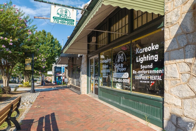 Stonecrest's Main Street features many locally owned businesses.