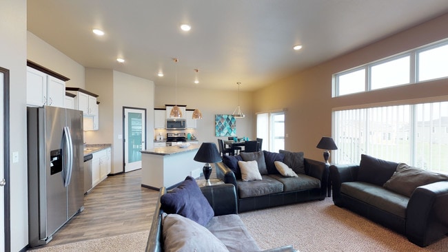 Tri-level living room - Diamond Creek Townhomes