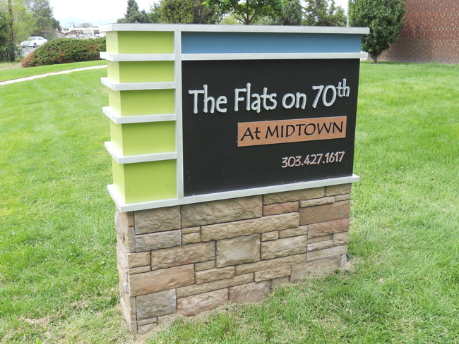 Call 303-429-1520 for leasing info - Flats on 70th at Midtown