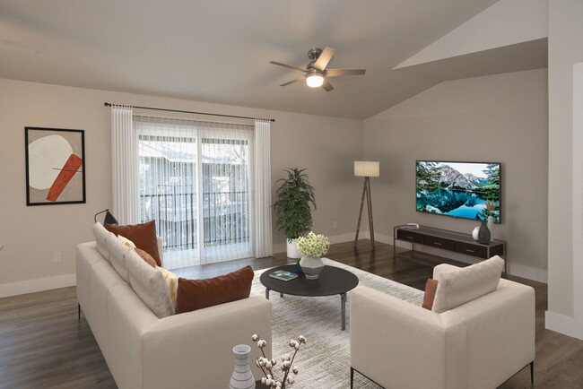 Renovated Living Room Area - Meritage Apartments