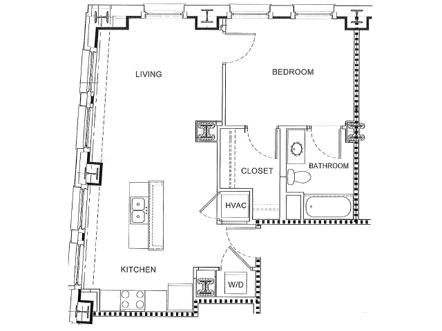 Interior Photo - Hibernia Tower Apartments