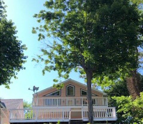 View of home from river - 308 Marsh St