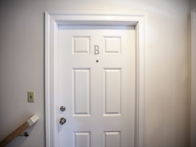 New entrance door with dead bolt - 612 Rock Creek Road