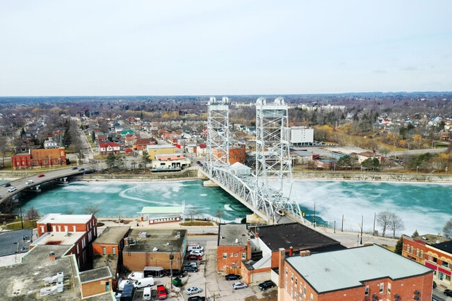 The Welland Canal Bridge 13 sits right in Downtown Welland.