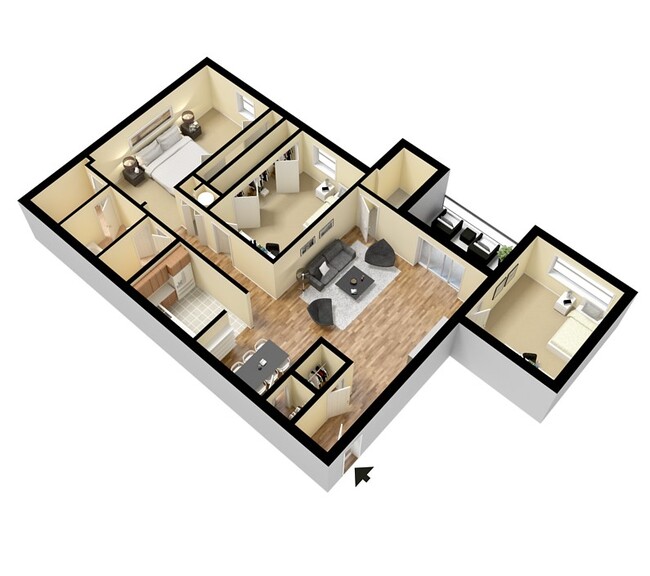 Rodanthe Floor Plan - Carolina - Students save up to 10%! Apartments