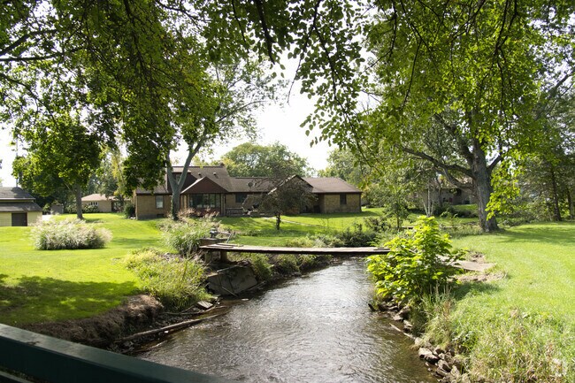 Creek View has a small bridge to cross the stream and check out other areas.
