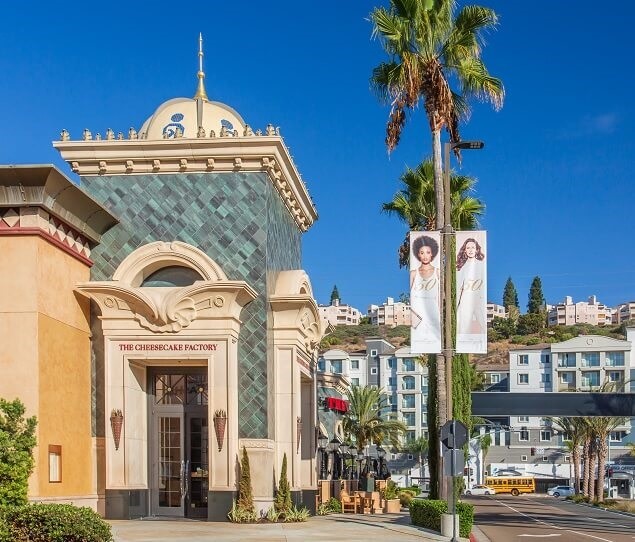 The upscale Fashion Valley Mall is home to more than 200 stores