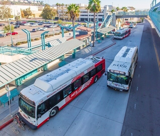 The Metropolitan Transit System provides car-free commutes to Mission Valley residents