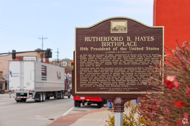 Rutherford B. Hayes was the 19th President, he was born in Delaware, Ohio.