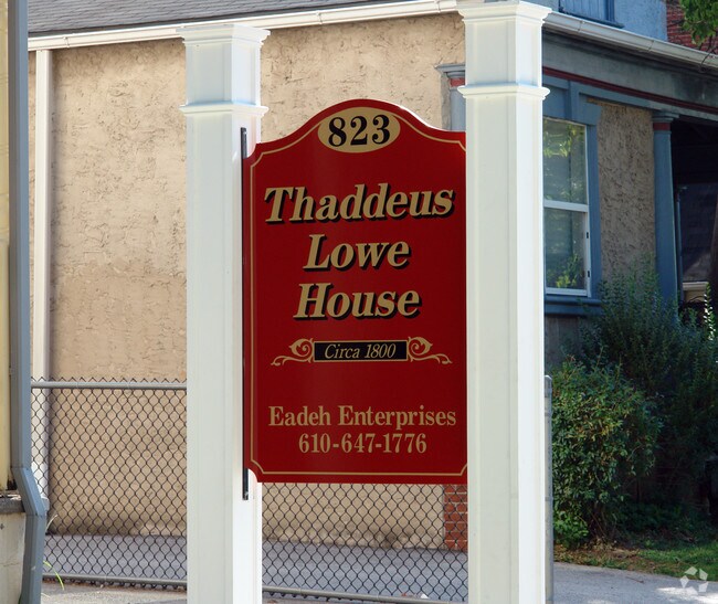 Sign - Thaddeus Lowe House