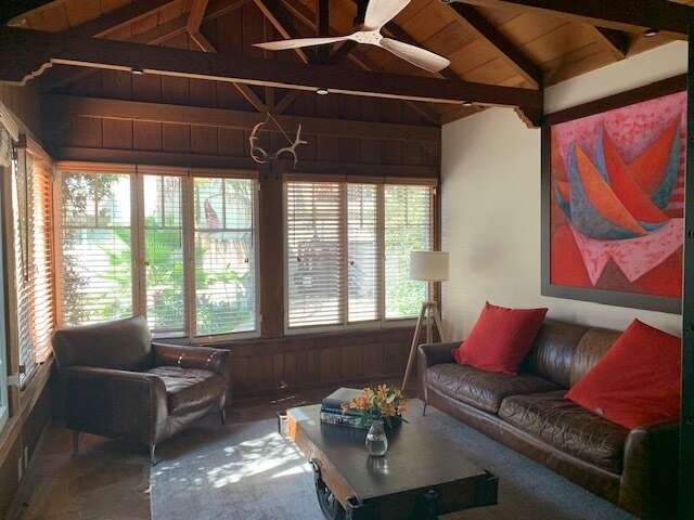 Stone room front of house - 1936 Weepah Way