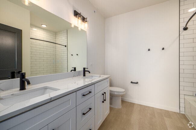 Primary Bathroom - The Belvedere Apartments