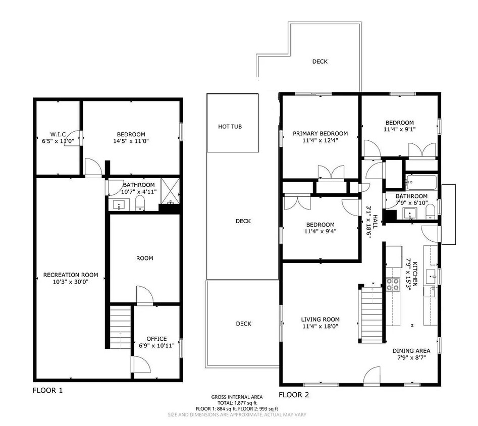 House Layout and Dimensions - 307 Churchill St E