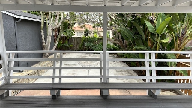 back yard view from bedroom - 636 10th St