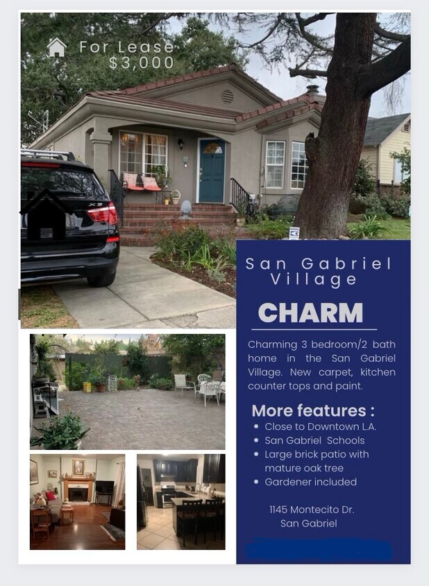 1145 Montecito Dr, San Gabriel, CA 91776 House for Rent in San