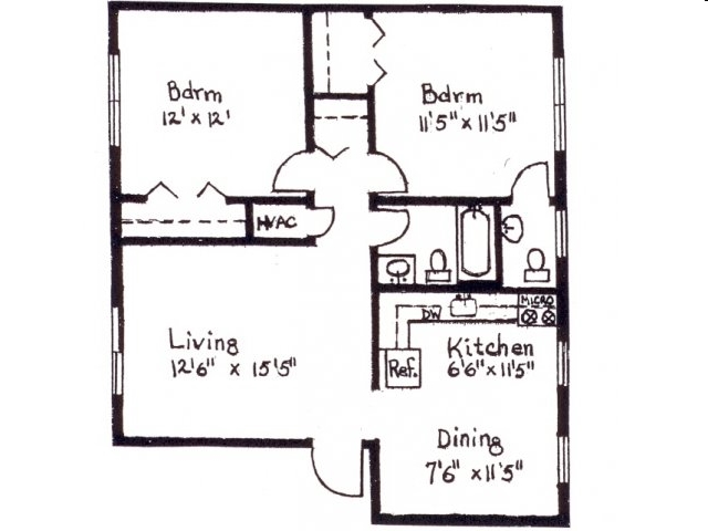 2HAB/1.5BA - Waterglen Apartments