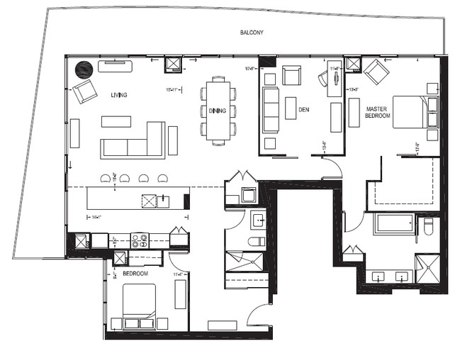 2BR/2BA - Market Wharf