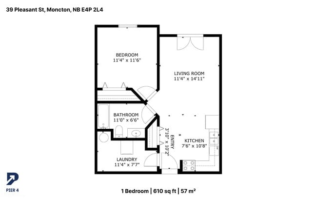 Plan d'étage - 39 Pleasant Street