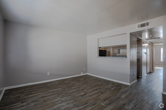 2BR, 1BA - 840SF - Living Area - Rose Gardens RGLLC